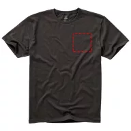   Nanaimo short sleeve men's t-shirt, Male, Single Jersey knit of 100% ringspun combed Cotton, Anthracite, XS
