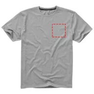   Nanaimo short sleeve men's t-shirt, Male, Single Jersey knit of 100% ringspun combed Cotton, Grey melange, XS