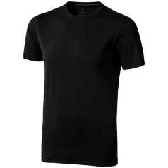   Nanaimo short sleeve men's t-shirt, Male, Single Jersey knit of 100% ringspun combed Cotton, solid black, L