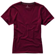   Nanaimo short sleeve women's T-shirt, Female, Single Jersey knit of 100% ringspun combed Cotton, Burgundy, XS
