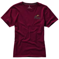   Nanaimo short sleeve women's T-shirt, Female, Single Jersey knit of 100% ringspun combed Cotton, Burgundy, M