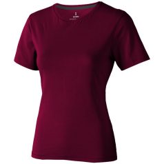   Nanaimo short sleeve women's T-shirt, Female, Single Jersey knit of 100% ringspun combed Cotton, Burgundy, L
