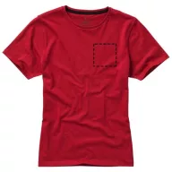   Nanaimo short sleeve women's T-shirt, Female, Single Jersey knit of 100% ringspun combed Cotton, Red, XS