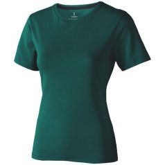   Nanaimo short sleeve women's T-shirt, Female, Single Jersey knit of 100% ringspun combed Cotton, Forest green, L