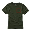 Nanaimo short sleeve women's T-shirt, Female, Single Jersey knit of 100% ringspun combed Cotton, Army Green, XS