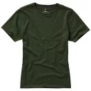 Nanaimo short sleeve women's T-shirt, Female, Single Jersey knit of 100% ringspun combed Cotton, Army Green, M