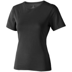   Nanaimo short sleeve women's T-shirt, Female, Single Jersey knit of 100% ringspun combed Cotton, Anthracite, XXL
