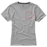   Nanaimo short sleeve women's T-shirt, Female, Single Jersey knit of 100% ringspun combed Cotton, Grey melange, XL