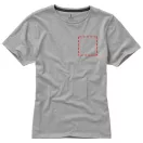 Nanaimo short sleeve women's T-shirt, Female, Single Jersey knit of 100% ringspun combed Cotton, Grey melange, XXL
