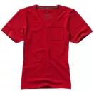 Kawartha short sleeve women's organic t-shirt, Female, Single Jersey knit of 95% organic ringspun Cotton and 5% Elastane, Red, S