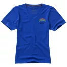 Kawartha short sleeve women's organic t-shirt, Female, Single Jersey knit of 95% organic ringspun Cotton and 5% Elastane, Blue, S