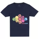 Kawartha short sleeve women's organic t-shirt, Female, Single Jersey knit of 95% organic ringspun Cotton and 5% Elastane, Navy, S
