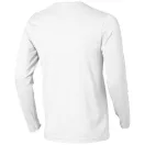 Ponoka long sleeve men's organic t-shirt, Male, Single Jersey knit of 95% organic ringspun Cotton and 5% Elastane, White, L