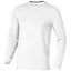 Ponoka long sleeve men's organic t-shirt, Male, Single Jersey knit of 95% organic ringspun Cotton and 5% Elastane, White, XL