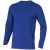 Ponoka long sleeve men's organic t-shirt, Male, Single Jersey knit of 95% organic ringspun Cotton and 5% Elastane, Blue, XS