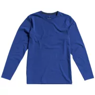   Ponoka long sleeve men's organic t-shirt, Male, Single Jersey knit of 95% organic ringspun Cotton and 5% Elastane, Blue, XS