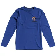   Ponoka long sleeve men's organic t-shirt, Male, Single Jersey knit of 95% organic ringspun Cotton and 5% Elastane, Blue, M