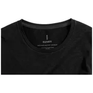   Ponoka long sleeve men's organic t-shirt, Male, Single Jersey knit of 95% organic ringspun Cotton and 5% Elastane, solid black, S