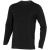 Ponoka long sleeve men's organic t-shirt, Male, Single Jersey knit of 95% organic ringspun Cotton and 5% Elastane, solid black, L