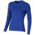 Ponoka long sleeve women's organic t-shirt, Female, Single Jersey knit of 95% organic ringspun Cotton and 5% Elastane, Blue, XS