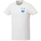 Balfour short sleeve men's organic t-shirt, Male, Single Jersey knit of 95% organic ringspun Cotton and 5% Elastane, White, L