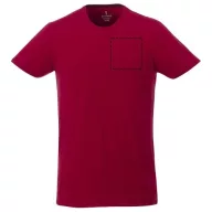   Balfour short sleeve men's organic t-shirt, Male, Single Jersey knit of 95% organic ringspun Cotton and 5% Elastane, Red, S