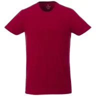   Balfour short sleeve men's organic t-shirt, Male, Single Jersey knit of 95% organic ringspun Cotton and 5% Elastane, Red, XXL