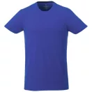 Balfour short sleeve men's organic t-shirt, Male, Single Jersey knit of 95% organic ringspun Cotton and 5% Elastane, Blue, M