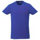 Balfour short sleeve men's organic t-shirt, Male, Single Jersey knit of 95% organic ringspun Cotton and 5% Elastane, Blue, XXL