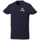 Balfour short sleeve men's organic t-shirt, Male, Single Jersey knit of 95% organic ringspun Cotton and 5% Elastane, Navy, XL