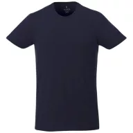   Balfour short sleeve men's organic t-shirt, Male, Single Jersey knit of 95% organic ringspun Cotton and 5% Elastane, Navy, XL