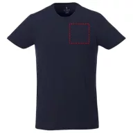   Balfour short sleeve men's organic t-shirt, Male, Single Jersey knit of 95% organic ringspun Cotton and 5% Elastane, Navy, XL