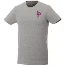 Balfour short sleeve men's organic t-shirt, Male, Single Jersey knit of 95% organic ringspun Cotton and 5% Elastane, Grey melange, XL