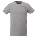 Balfour short sleeve men's organic t-shirt, Male, Single Jersey knit of 95% organic ringspun Cotton and 5% Elastane, Grey melange, XXL