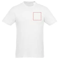   Heros short sleeve unisex t-shirt, Unisex, Single Jersey knit of 100% Cotton, White, L