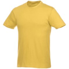   Heros short sleeve unisex t-shirt, Unisex, Single Jersey knit of 100% Cotton, Yellow, XS