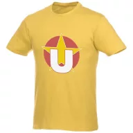   Heros short sleeve unisex t-shirt, Unisex, Single Jersey knit of 100% Cotton, Yellow, XS