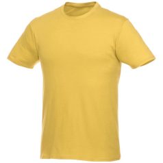   Heros short sleeve unisex t-shirt, Unisex, Single Jersey knit of 100% Cotton, Yellow, M