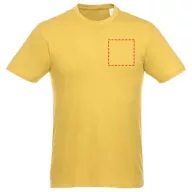  Heros short sleeve unisex t-shirt, Unisex, Single Jersey knit of 100% Cotton, Yellow, M