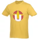 Heros short sleeve unisex t-shirt, Unisex, Single Jersey knit of 100% Cotton, Yellow, XXL