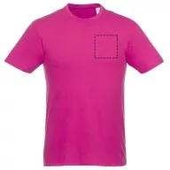   Heros short sleeve unisex t-shirt, Unisex, Single Jersey knit of 100% Cotton, Pink, S