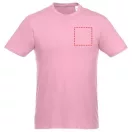Heros short sleeve unisex t-shirt, Unisex, Single Jersey knit of 100% Cotton, Light pink, S
