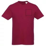   Heros short sleeve unisex t-shirt, Unisex, Single Jersey knit of 100% Cotton, Burgundy, XS