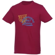  Heros short sleeve unisex t-shirt, Unisex, Single Jersey knit of 100% Cotton, Burgundy, M