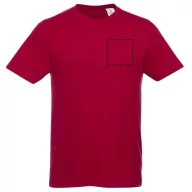   Heros short sleeve unisex t-shirt, Unisex, Single Jersey knit of 100% Cotton, Red, M