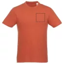 Heros short sleeve unisex t-shirt, Unisex, Single Jersey knit of 100% Cotton, Orange, XS