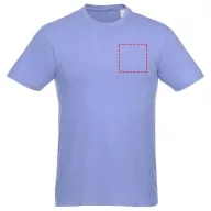   Heros short sleeve unisex t-shirt, Unisex, Single Jersey knit of 100% Cotton, Light blue, XL