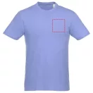 Heros short sleeve unisex t-shirt, Unisex, Single Jersey knit of 100% Cotton, Light blue, XXL