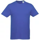 Heros short sleeve unisex t-shirt, Unisex, Single Jersey knit of 100% Cotton, Blue, L