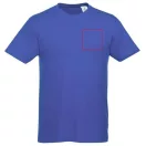 Heros short sleeve unisex t-shirt, Unisex, Single Jersey knit of 100% Cotton, Blue, L